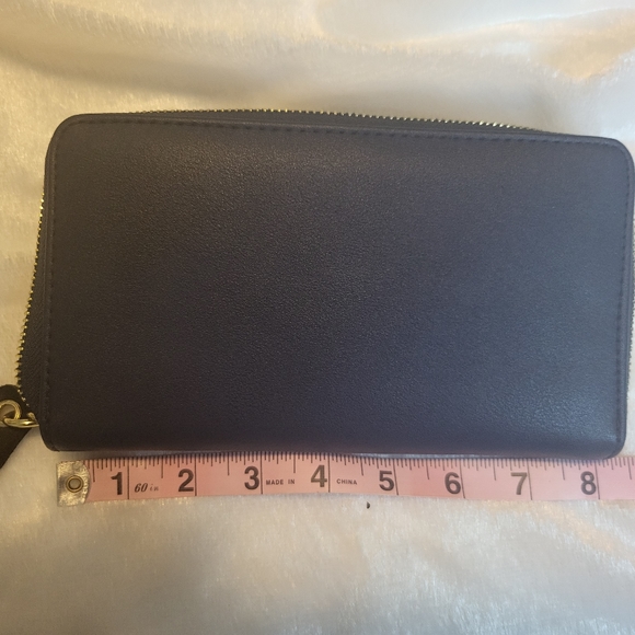 Steve Madden - Navy Blue and Pink Wallet, 8x5x1 - Picture 9 of 11
